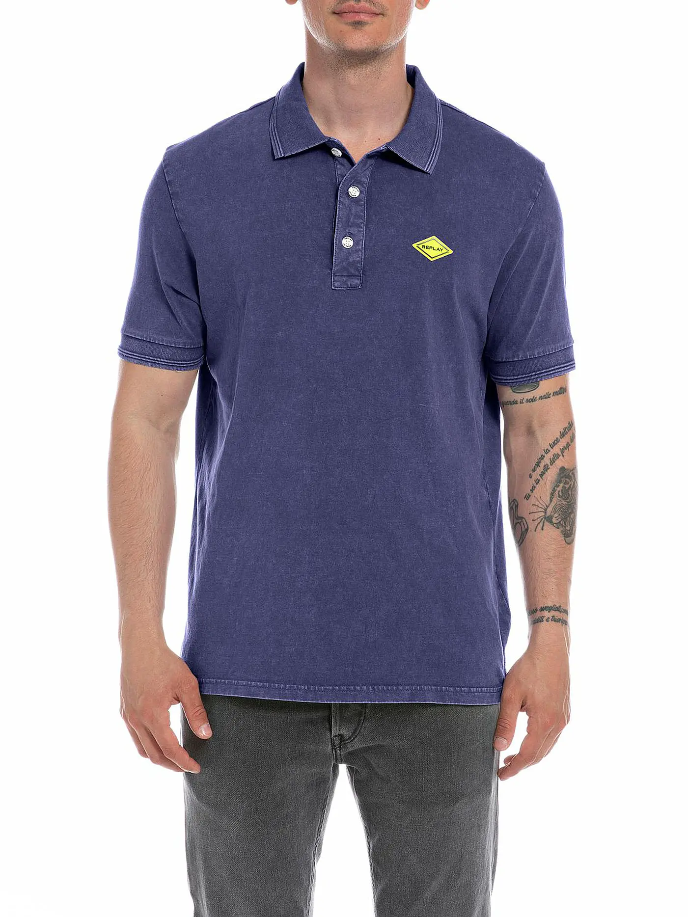 REPLAY | Poloshirt Slim Fit | blau